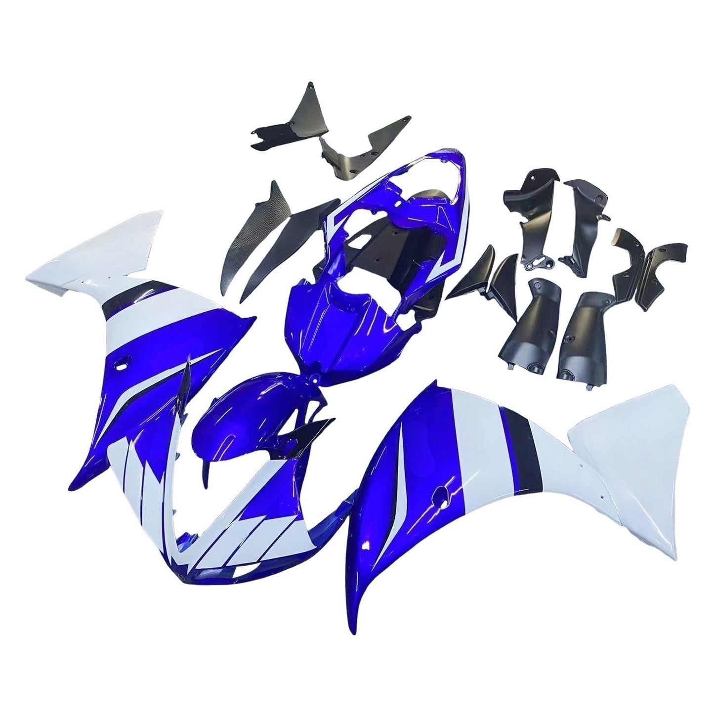 Amotopart 2009-2011 Yamaha R1 Cladding Blue & White Kit