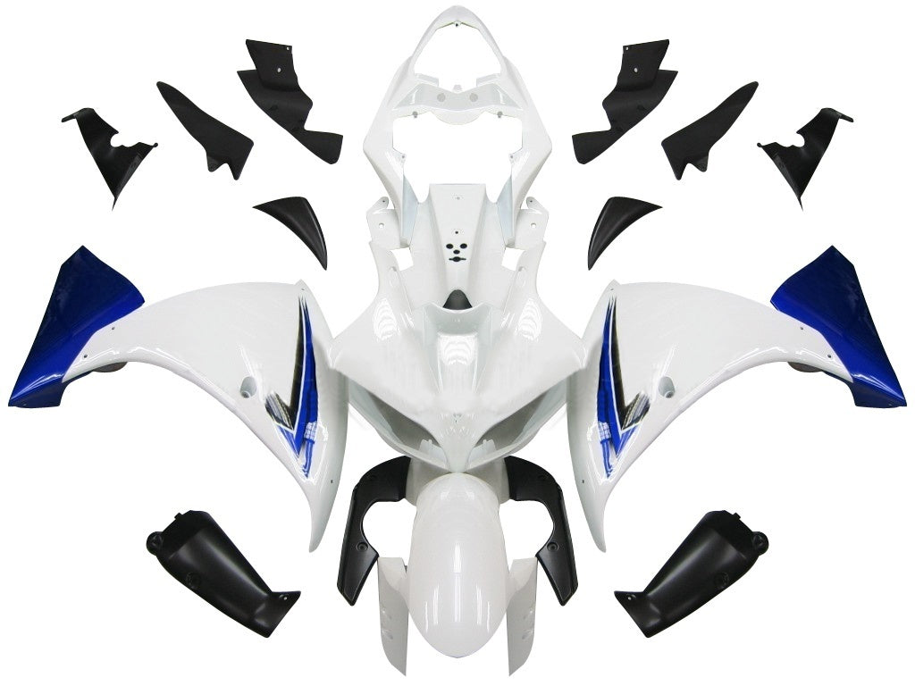 Carene 2009-2011 Yamaha YZF-R1 Bianco Blu Nero R1 Racing Generico