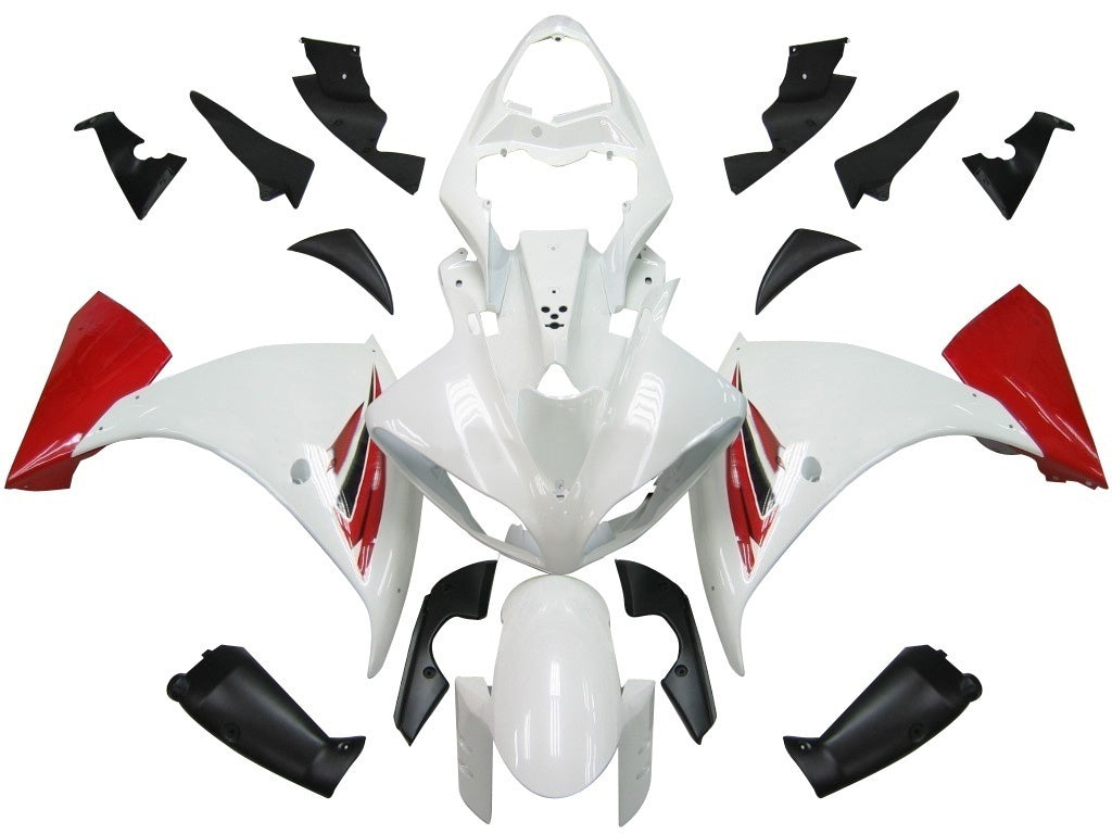Carene 2009-2011 Yamaha YZF-R1 Bianco Rosso R1 Racing Generico