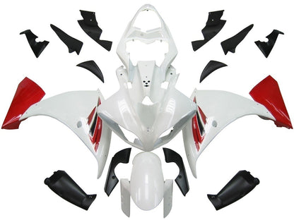 Carene 2009-2011 Yamaha YZF-R1 Bianco Rosso R1 Racing Generico