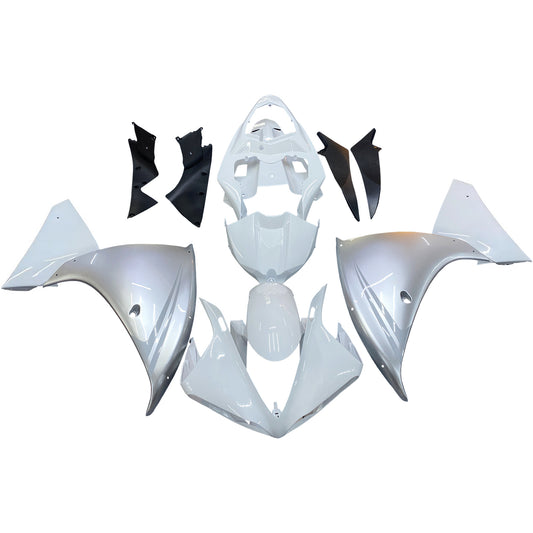 Carene 2009-2011 Yamaha YZF-R1 White Silver R1 Racing Generico