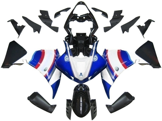 Carene 2009-2011 Yamaha YZF-R1 Blu Bianco Sterilgard Racing Generico
