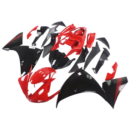 Amotopart Yamaha 2009-2011 YZF 1000 R1 Kit di rivestimento nero rosso