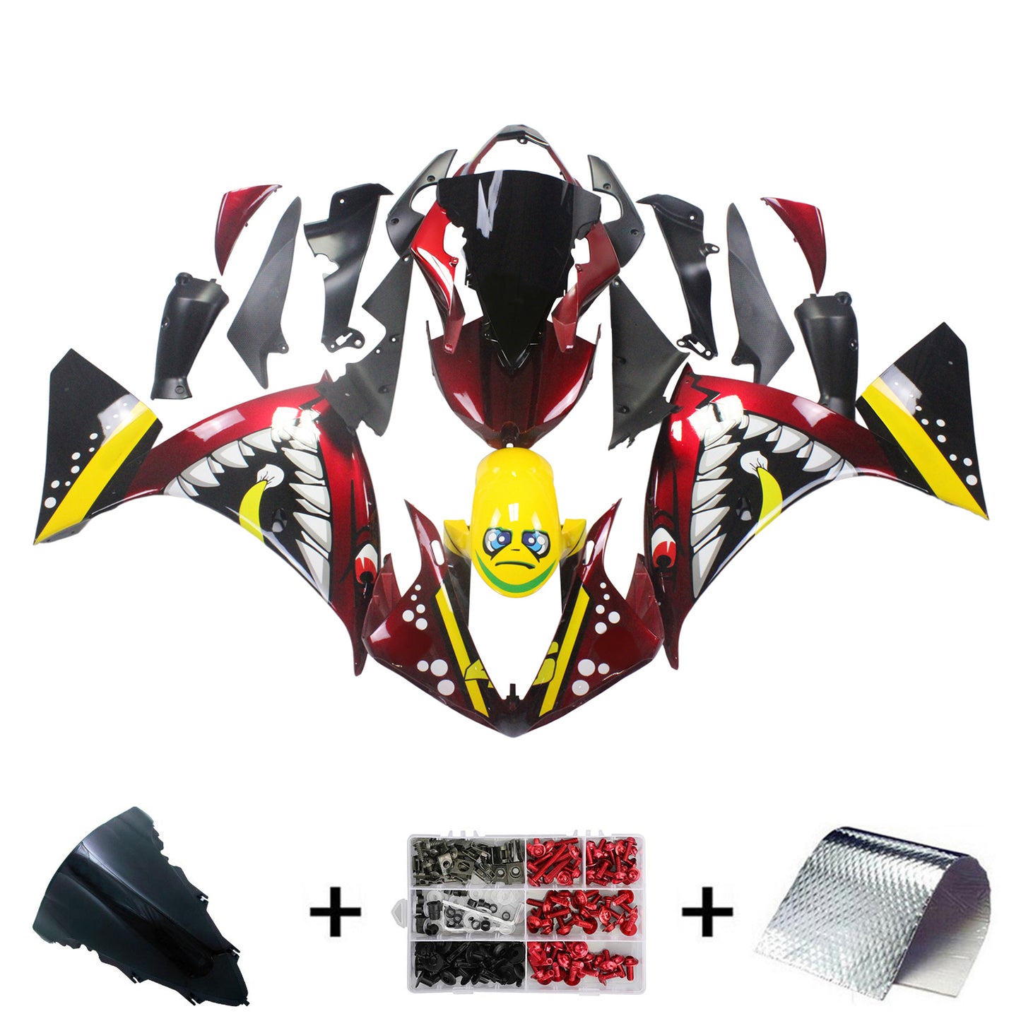 Kit di vendita iniezione Body Plastic Abs Fit per Yamaha YZF 1000 R1 2009-2011