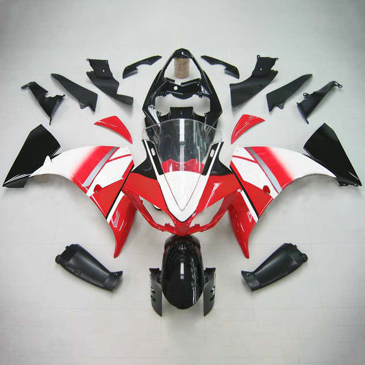 Amotopart Yamaha 2009-2011 YZF 1000 R1 Kit di carenatura bianca rossa