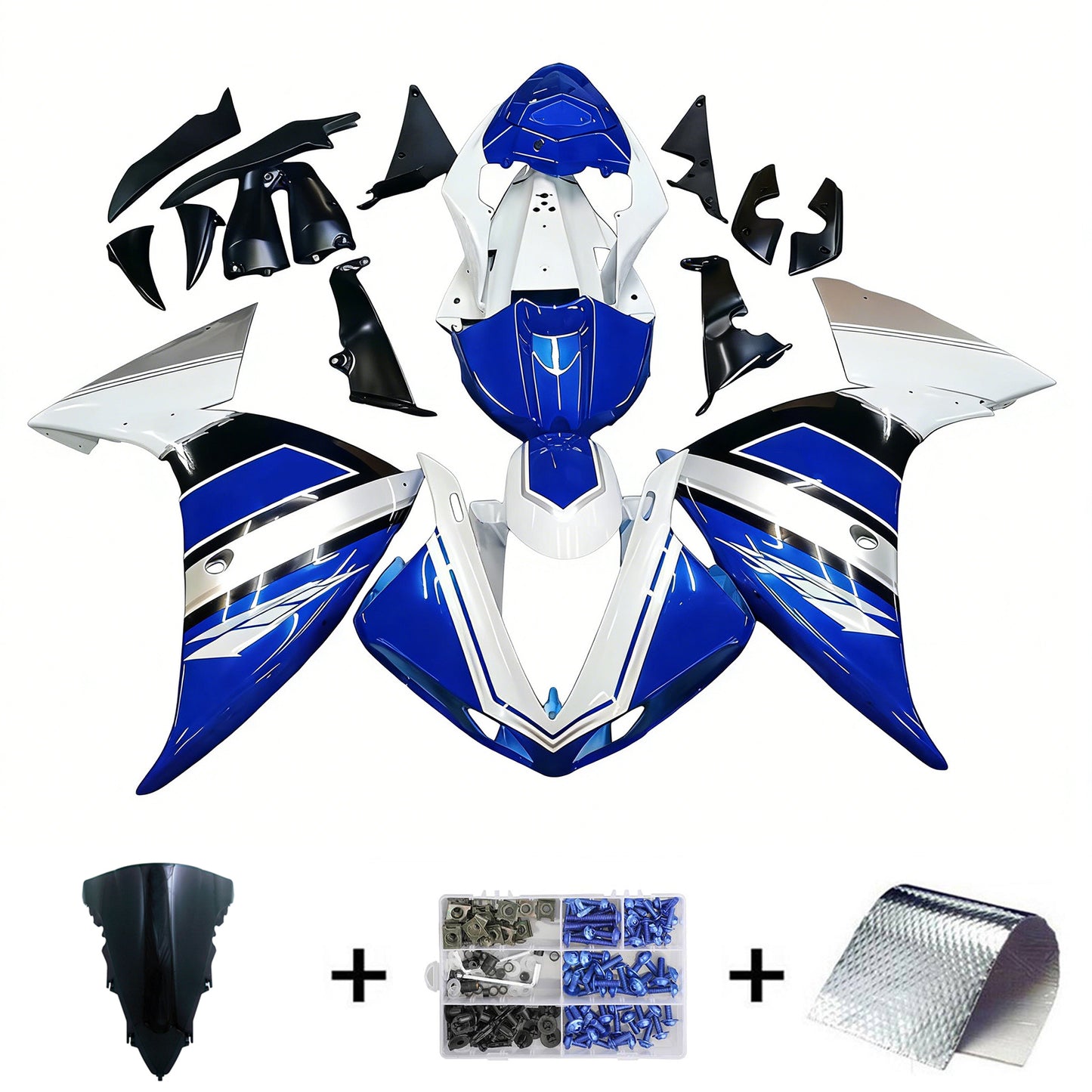 Kit carenatura iniezione Yamaha YZF-R1 2012-2014 Carrozzeria plastica ABS