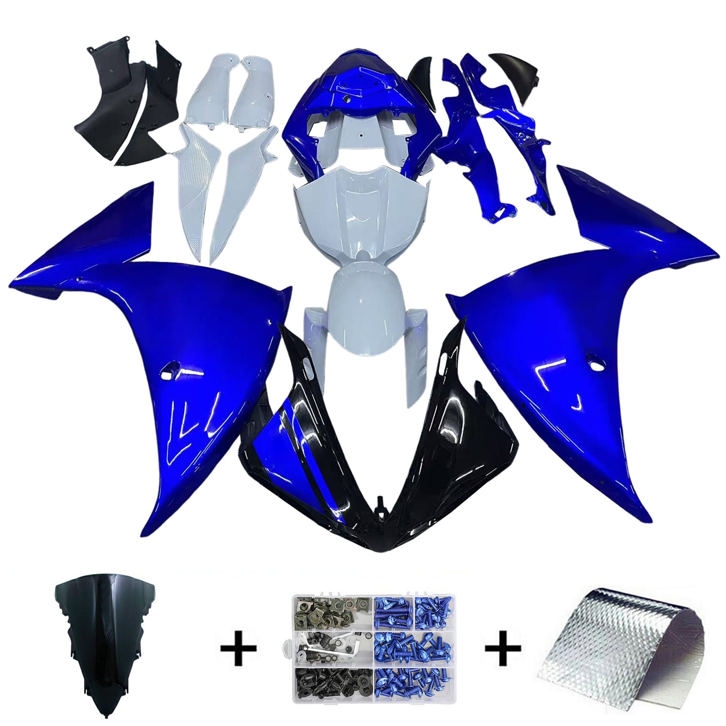 Amotopart Yamaha YZF 1000 R1 2009-2011 Kit Carena Carrozzeria Plastica ABS