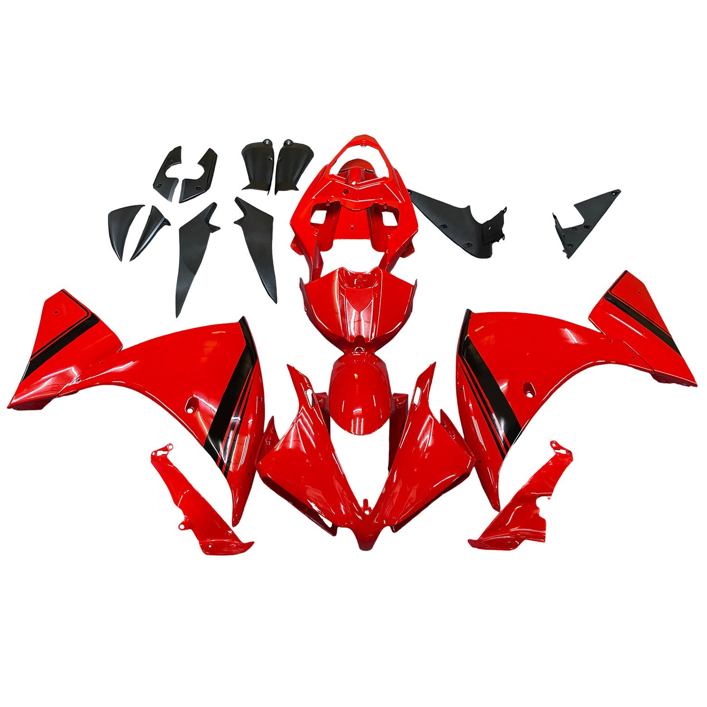 Carene Plastiche 2012-2014 Yamaha YZF R1 Rosso R1 Racing Generico