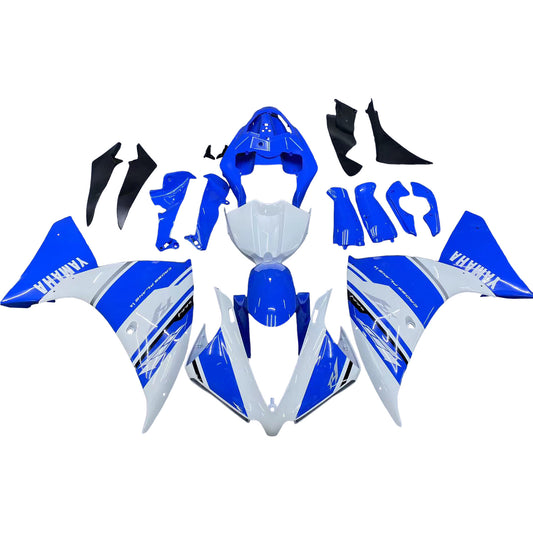 Amotopart 2012-2014 Yamaha R1 Cladding Blue & White Color Kit