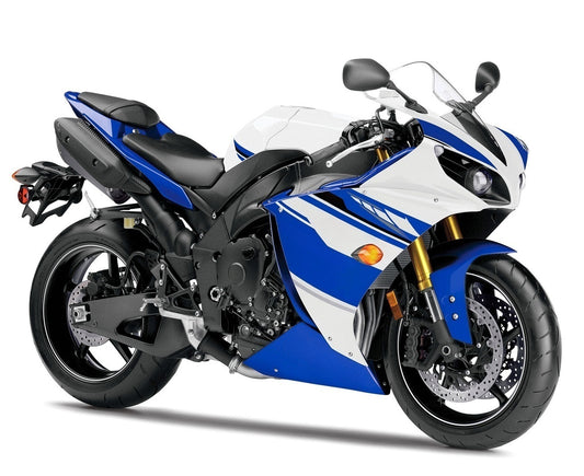Amotopart 2012-2014 Yamaha R1 Cladding Blue & White Color Kit