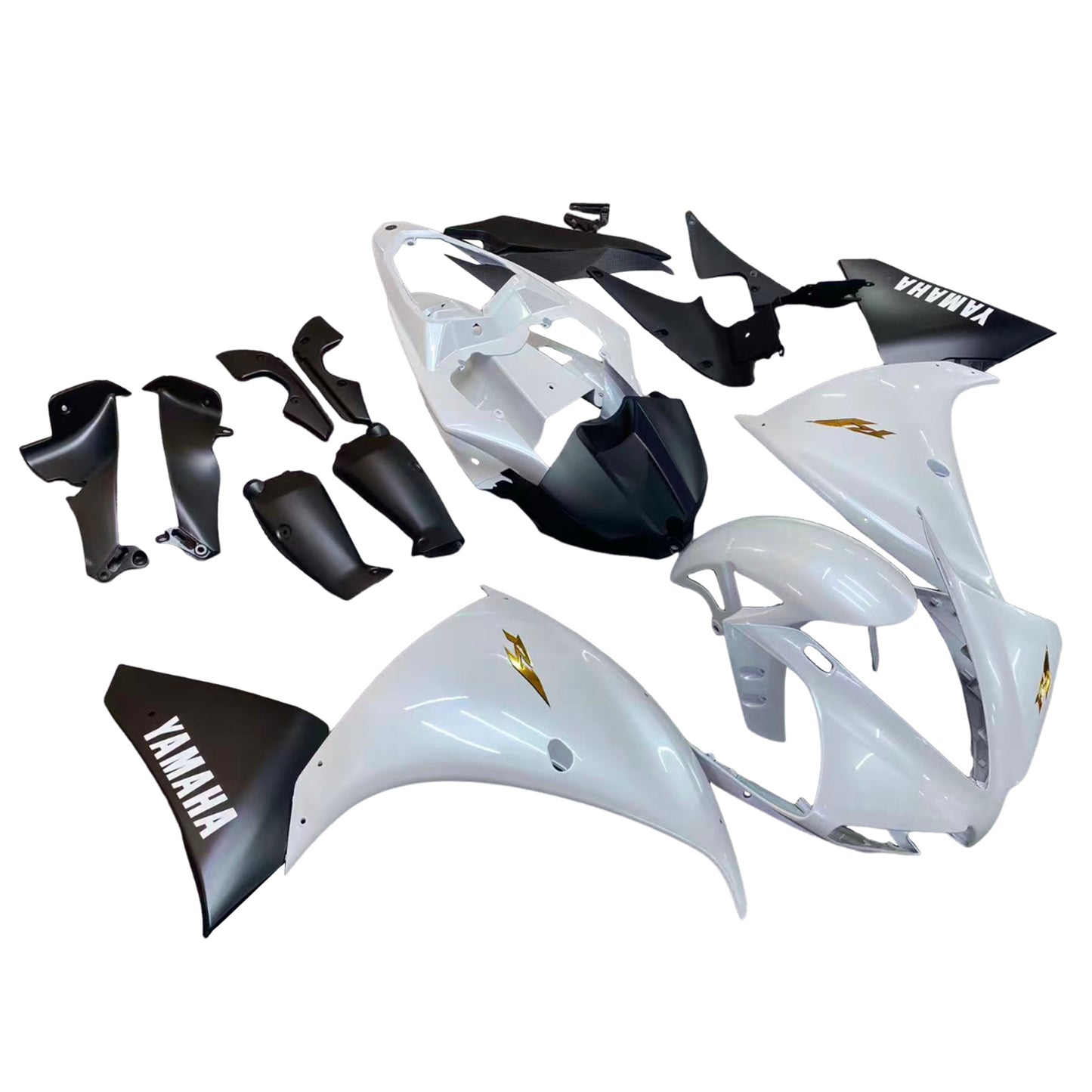 Amotopart Yamaha 2012-2014 YZF 1000 R1 White Fearing Kit
