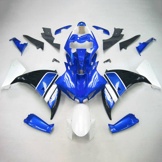 Amotopart Yamaha 2012-2014 YZF 1000 R1 Kit di spostamento bianco blu