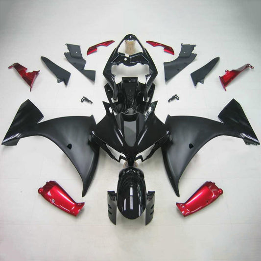Amotopart Yamaha 2012-2014 YZF 1000 R1 Kit di rivestimento rosso nero