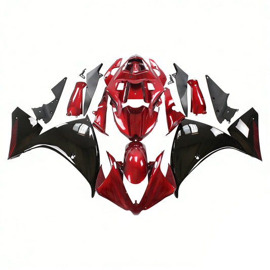 Amotopart Yamaha 2012-2014 YZF 1000 R1 Kit di rivestimento nero rosso