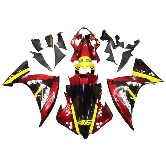 Amotopart Yamaha 2012-2014 YZF 1000 R1 Kit risuonato in yello rosso