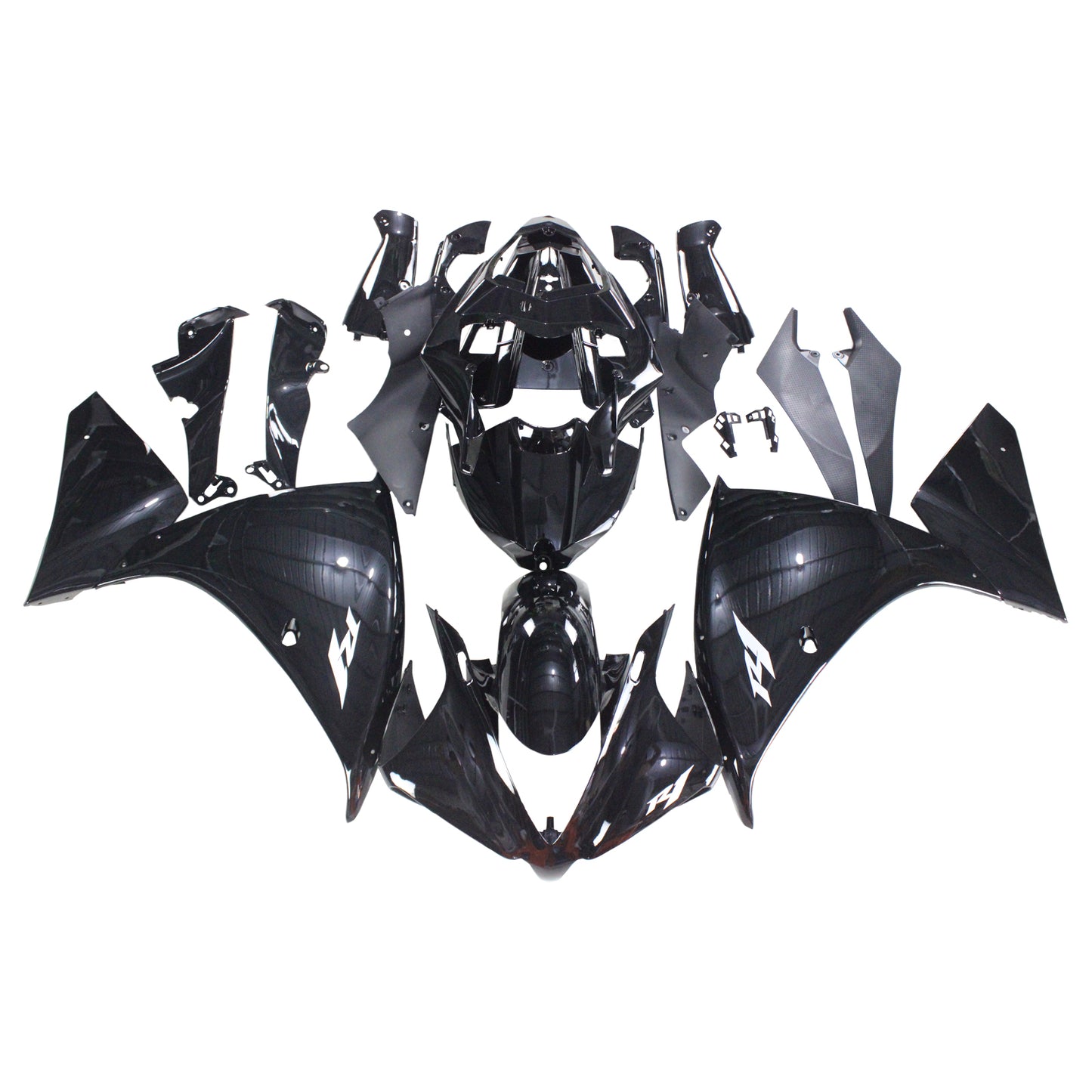Amotopart Yamaha 2012-2014 YZF 1000 R1 Kit di rivestimento nero