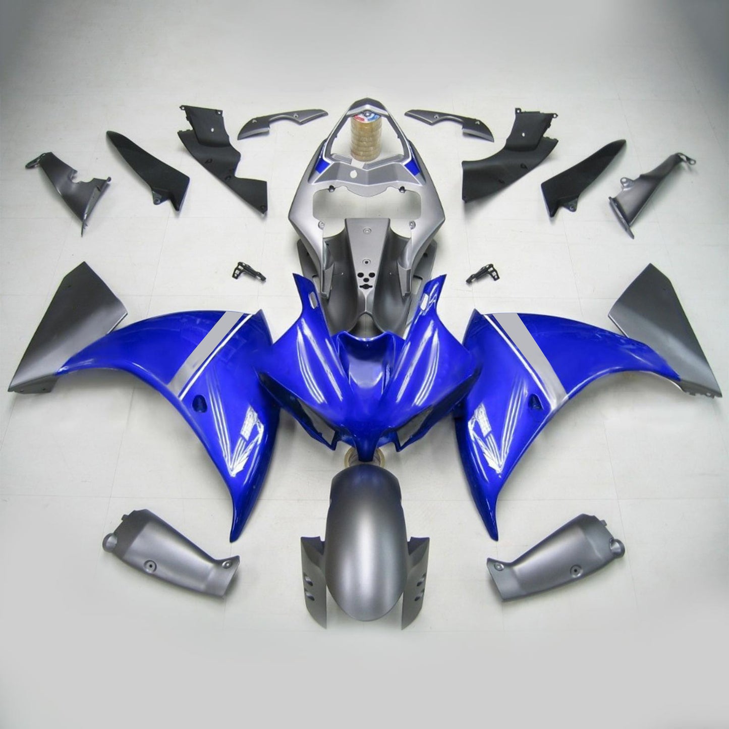 Amotopart Yamaha 2012-2014 YZF 1000 R1 Kit di detrazione grigio blu