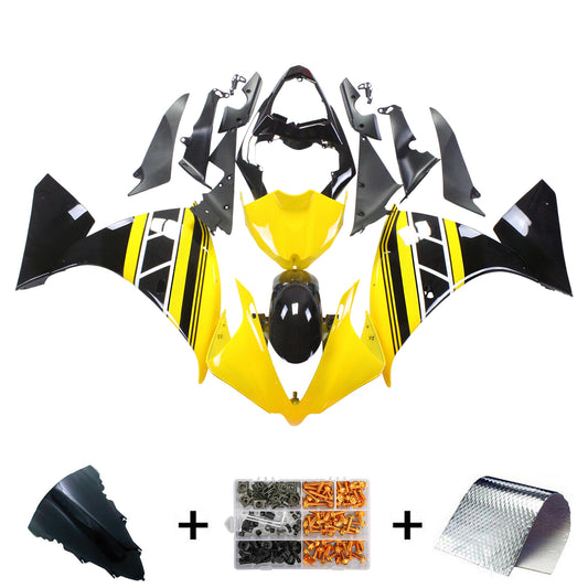 Amotopart Yamaha 2012-2014 YZF 1000 R1 Kit di allungamento nero giallo