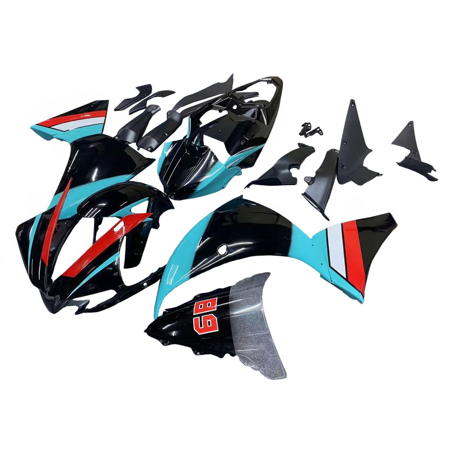 Kit carenatura per carrozzeria addominali in plastica adatto a yamaha yzf 1000 r1 2012-2014