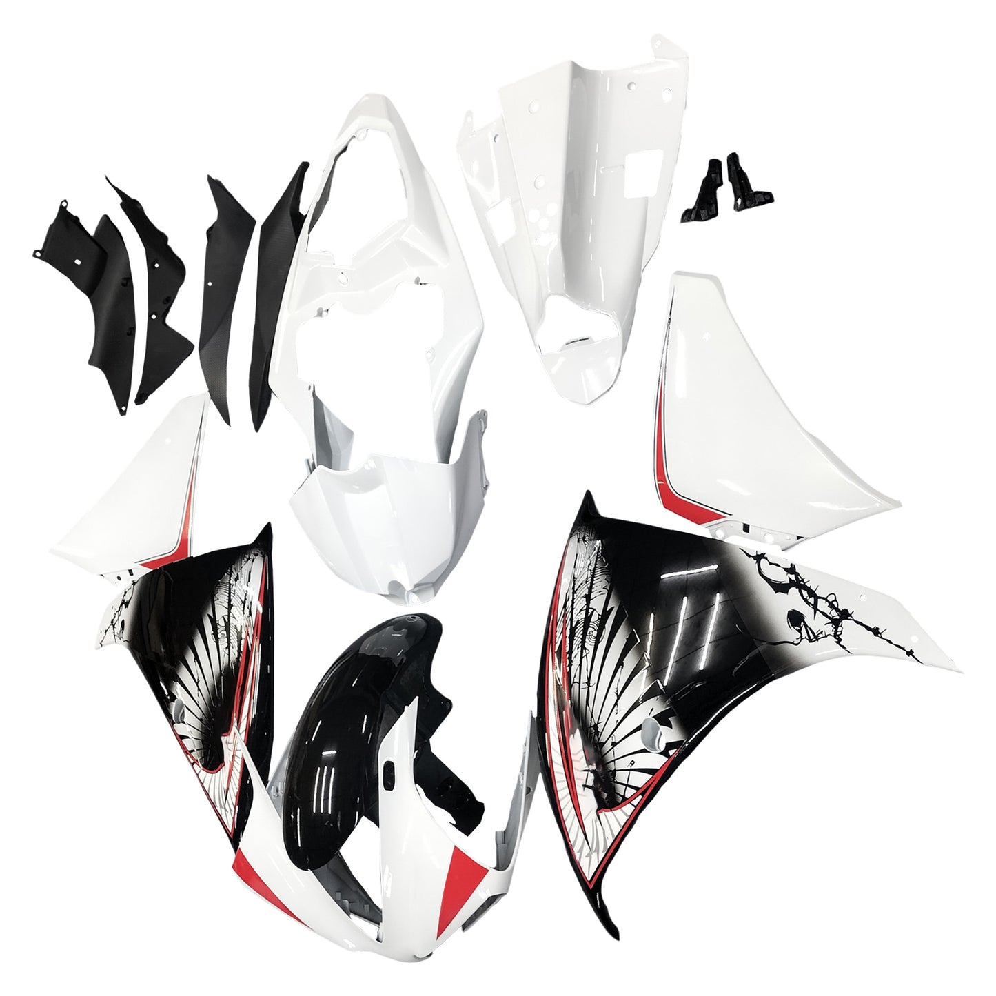 Kit carena carrozzeria in plastica ABS adatta per Yamaha YZF 1000 R1 2012-2014