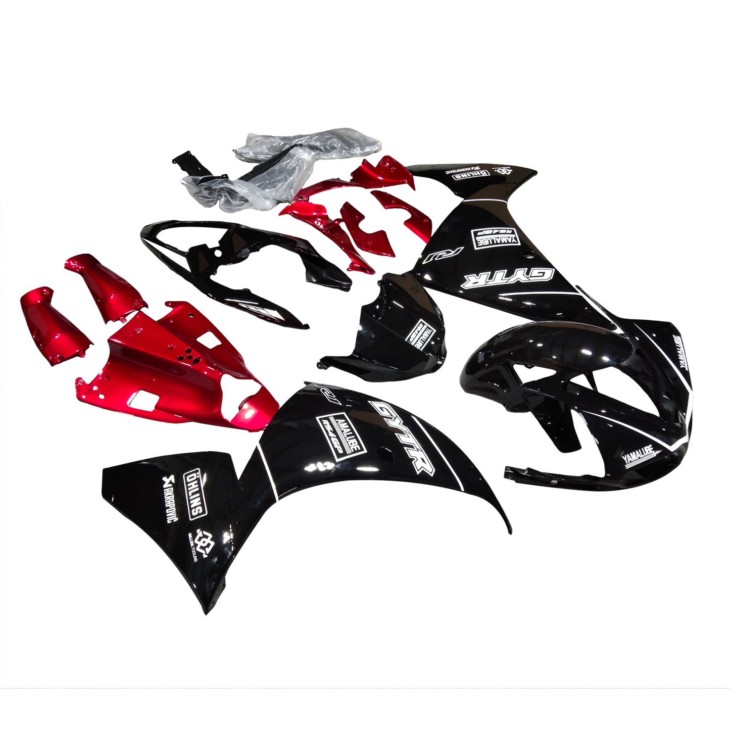 Kit carenatura addominali in plastica adatta per Yamaha YZF 1000 R1 2012-2014