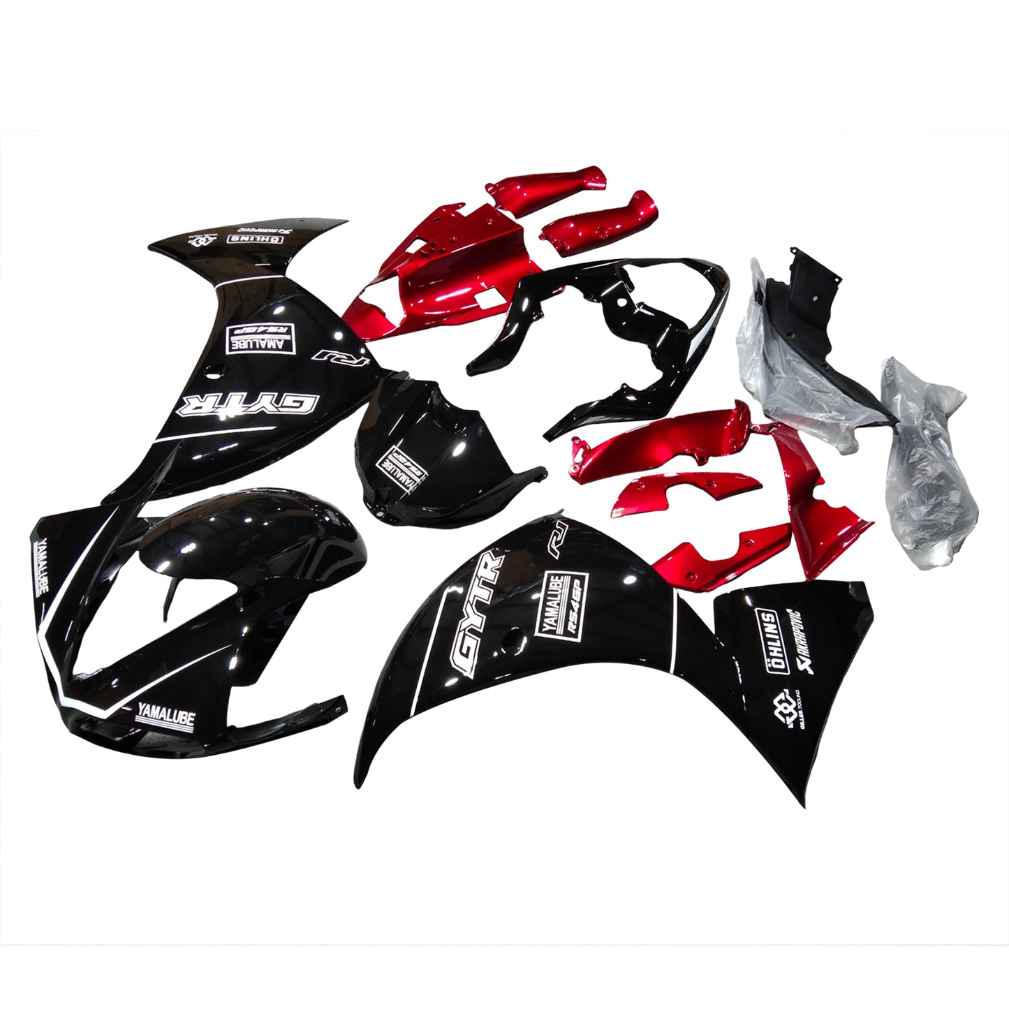 Kit carenatura addominali in plastica adatta per Yamaha YZF 1000 R1 2012-2014