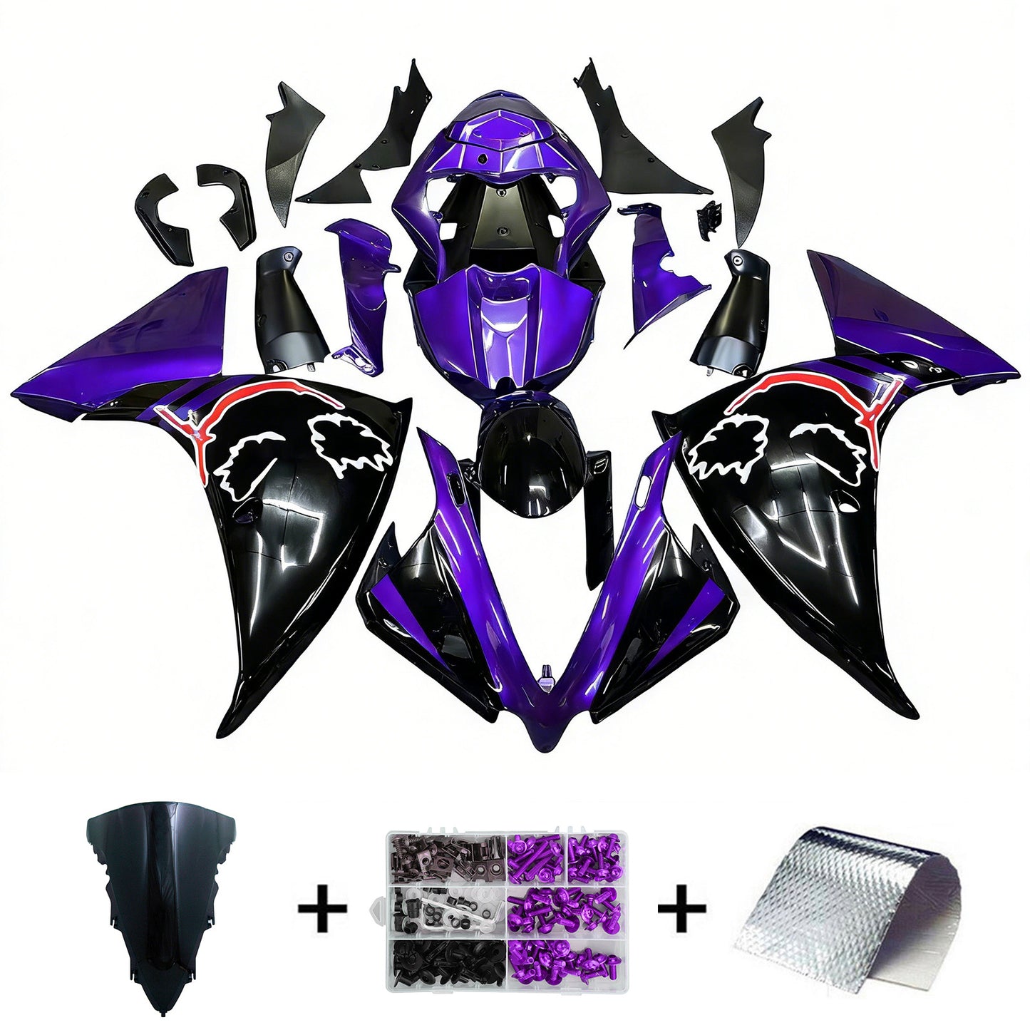 Kit carenatura iniezione Yamaha YZF-R1 2012-2014 Carrozzeria plastica ABS