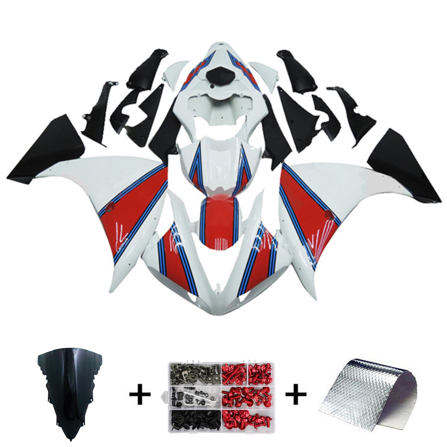 Kit carenatura iniezione Yamaha YZF-R1 2012-2014 Carrozzeria in plastica ABS