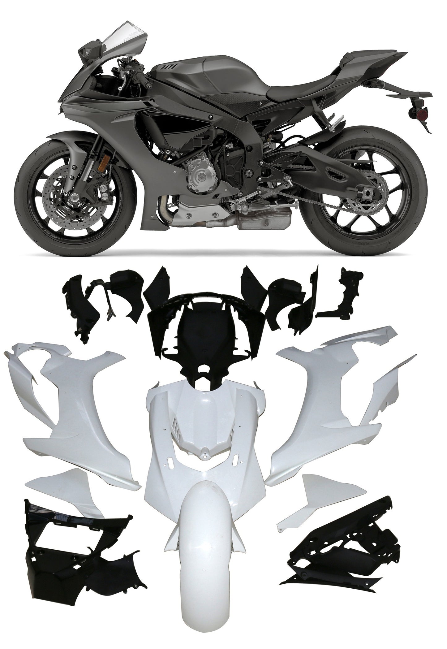 Amotopart Yamaha YZF 1000 R1 2015-2019 Kit di spostamento