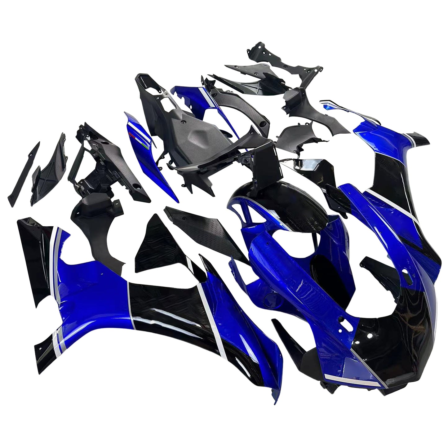 Amotopart Yamaha 2015-2019 YZF 1000 R1 Kit di spostamento nero blu
