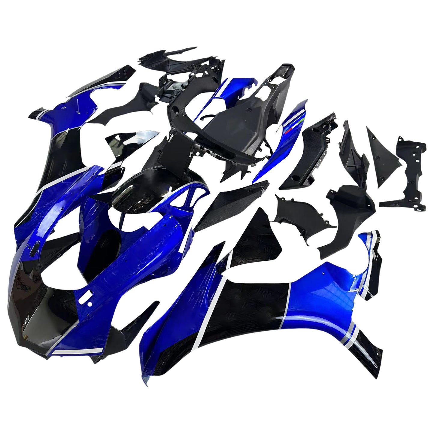 Amotopart Yamaha 2015-2019 YZF 1000 R1 Kit di spostamento nero blu