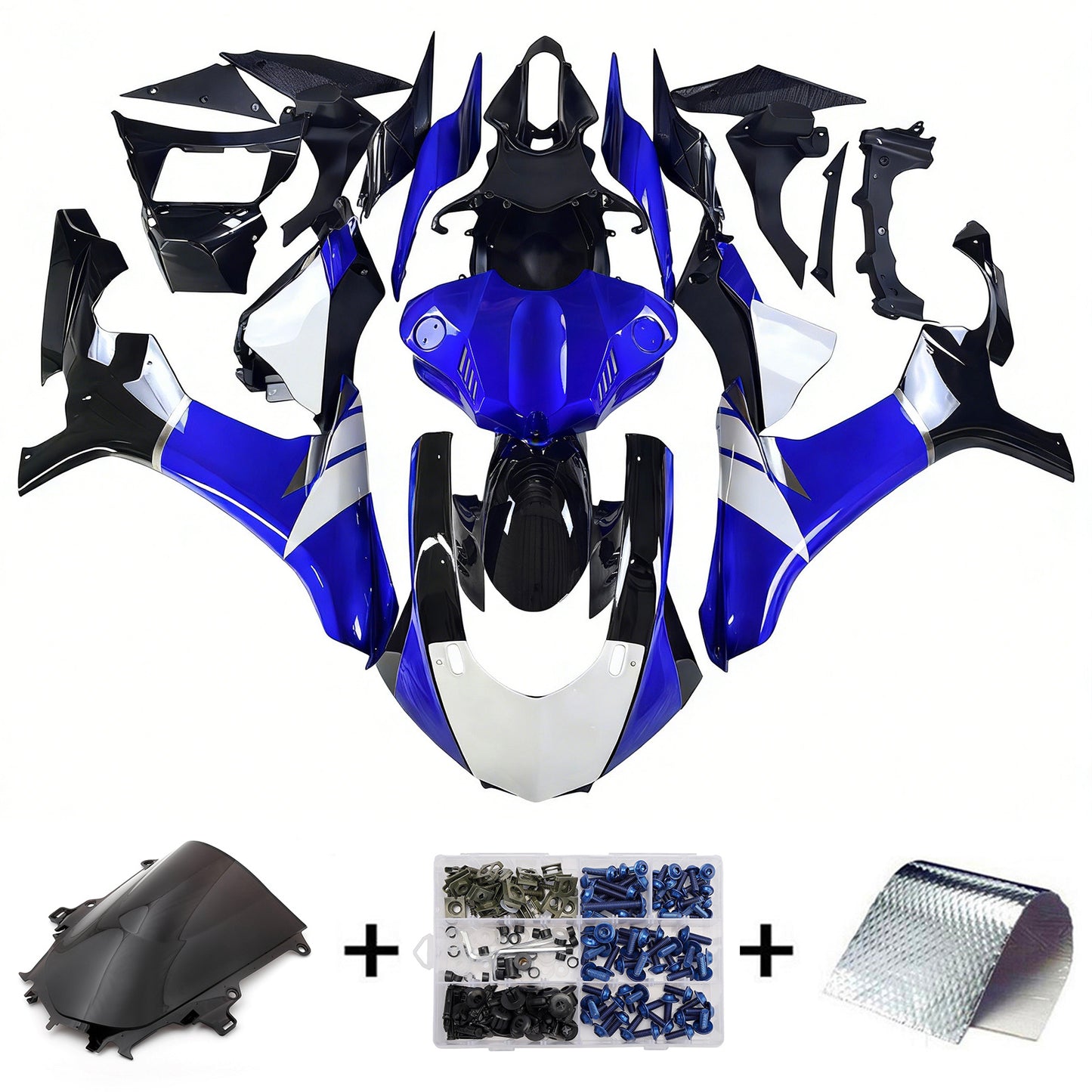 Kit carena carrozzeria in plastica ABS adatta per Yamaha YZF 1000 R1 2015-2019