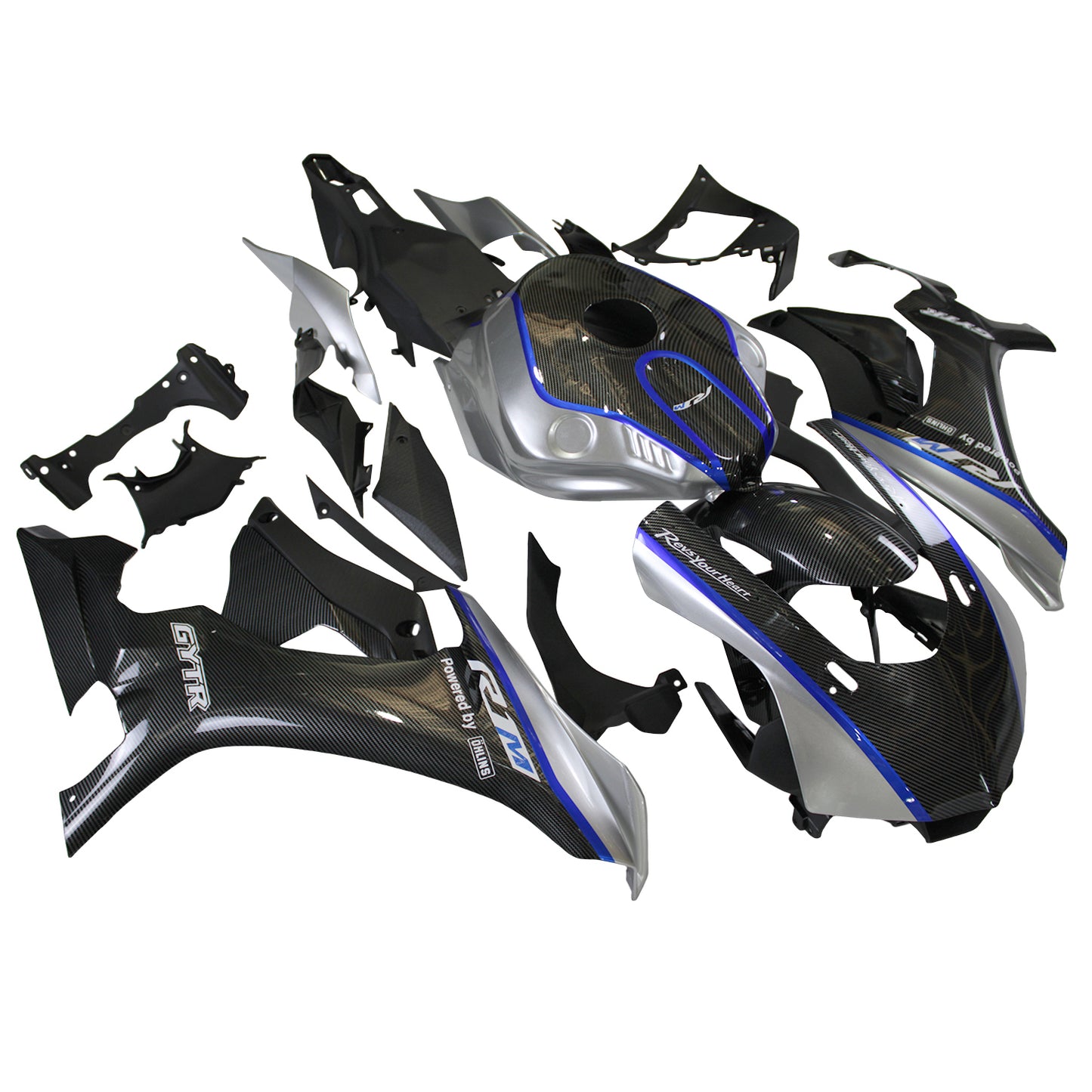 Kit carena iniezione carrozzeria in plastica ABS adatta per Yamaha YZF 1000 R1 2015-2019