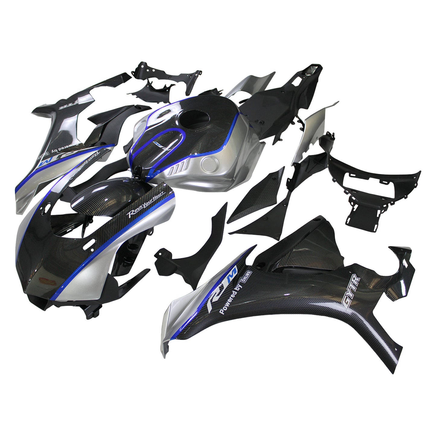 Kit carena iniezione carrozzeria in plastica ABS adatta per Yamaha YZF 1000 R1 2015-2019