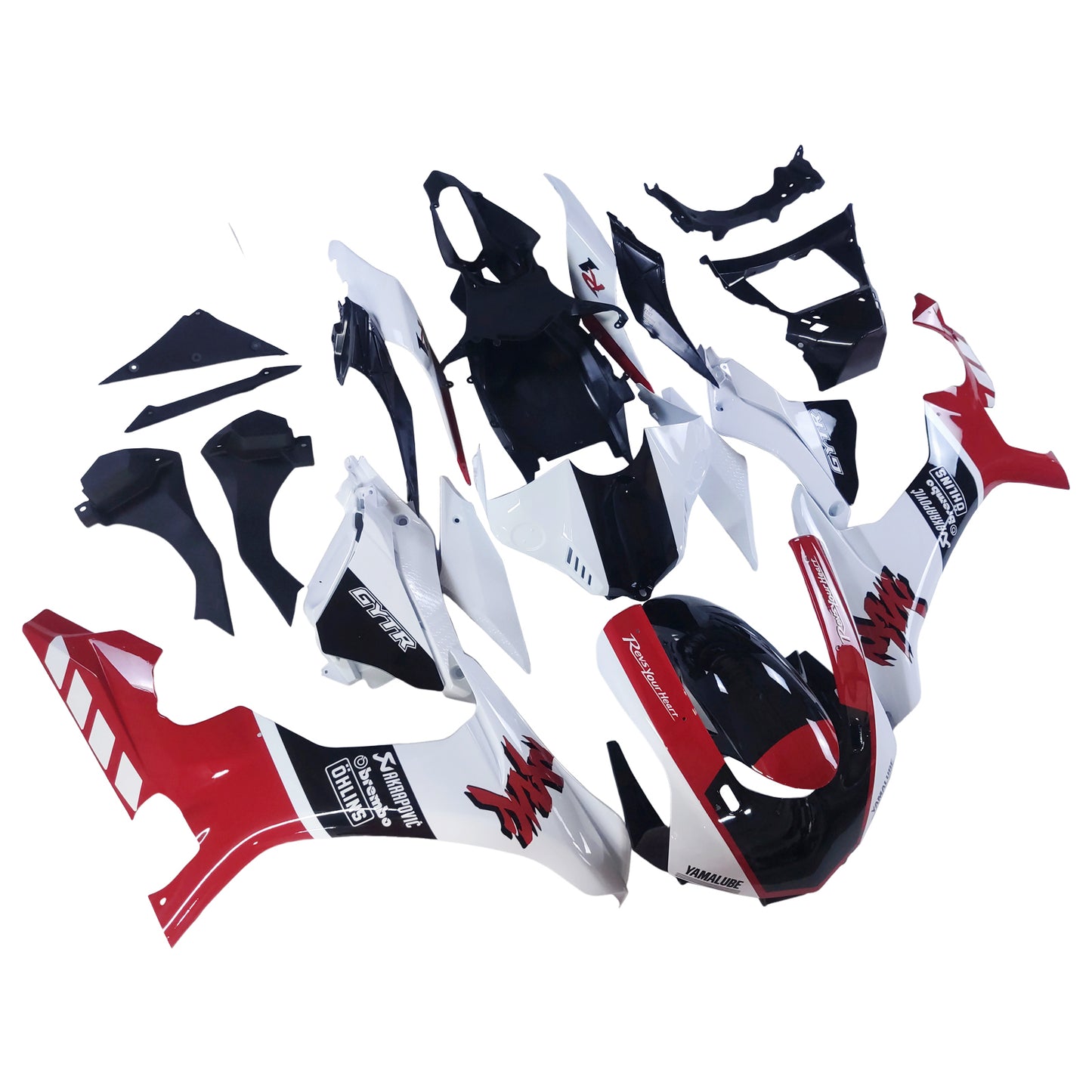 Kit carenatura Bodywork ABS di plastica adatta per Yamaha YZF 1000 R1 2015-2019