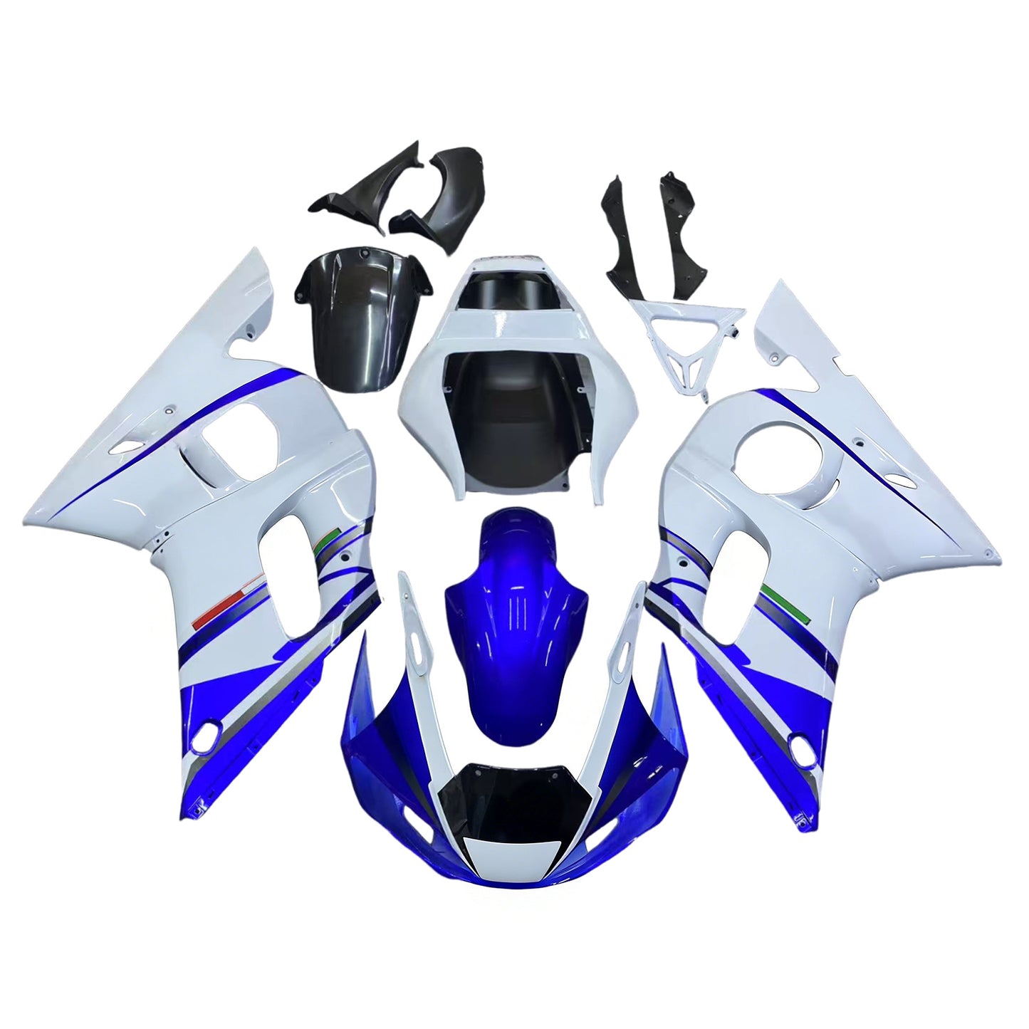 Carene 1998-2002 Yamaha YZF-R6 Bianco Blu No.46 FIAT R6 Racing Generico