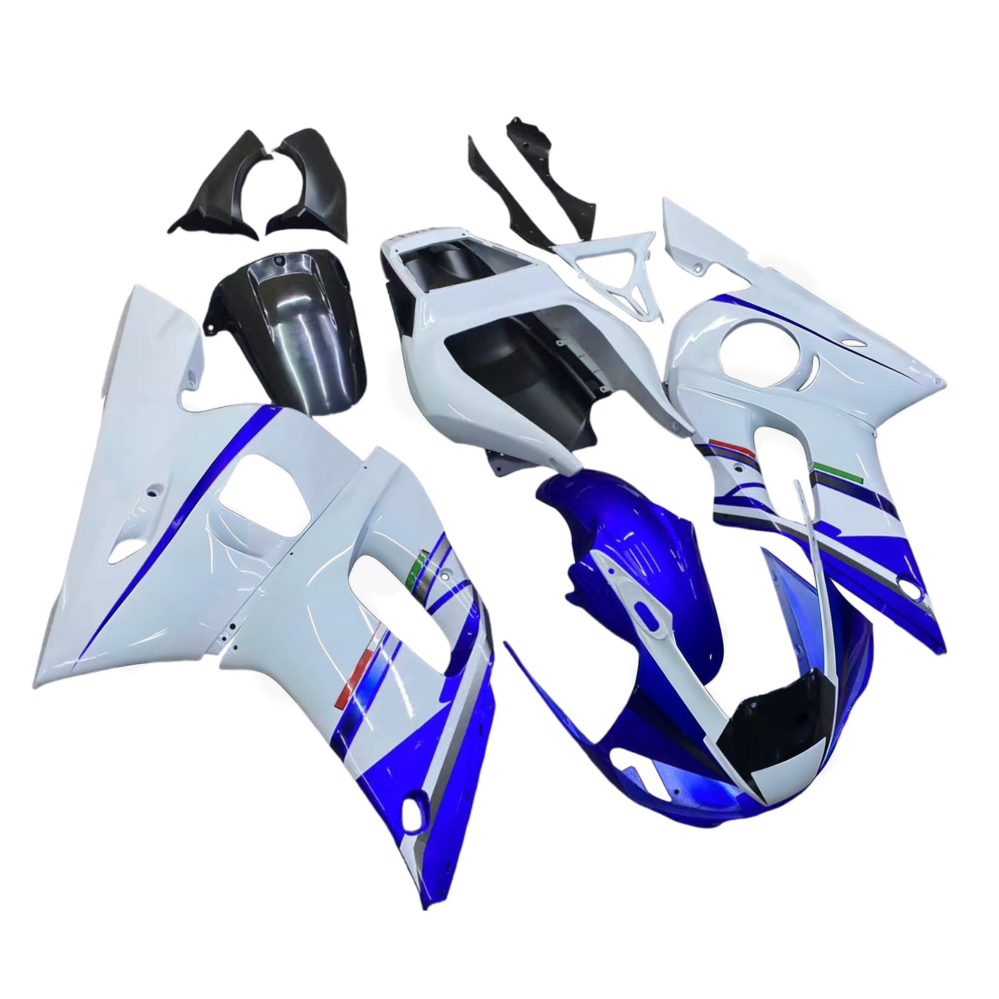 Carene 1998-2002 Yamaha YZF-R6 Bianco Blu No.46 FIAT R6 Racing Generico