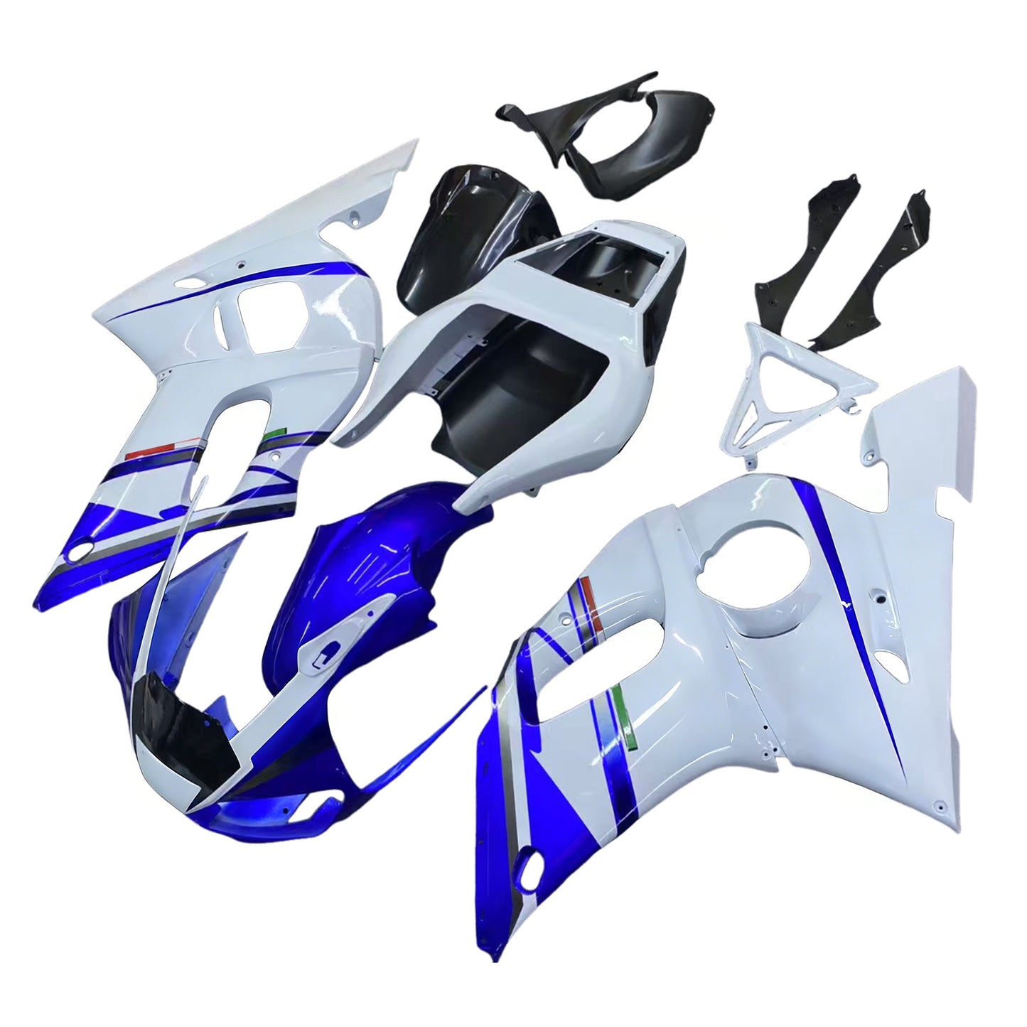 Carene 1998-2002 Yamaha YZF-R6 Bianco Blu No.46 FIAT R6 Racing Generico