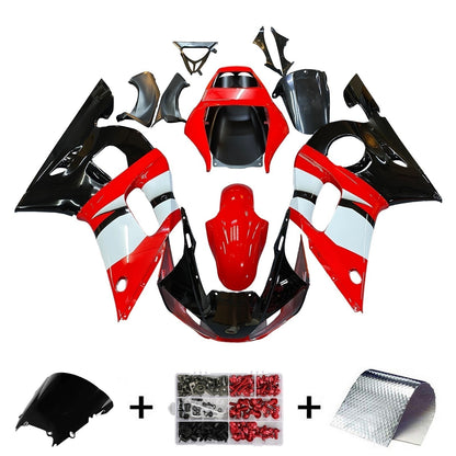 Carene 1998-2002 Yamaha YZF-R6 Rosso Nero R6 Racing Generico