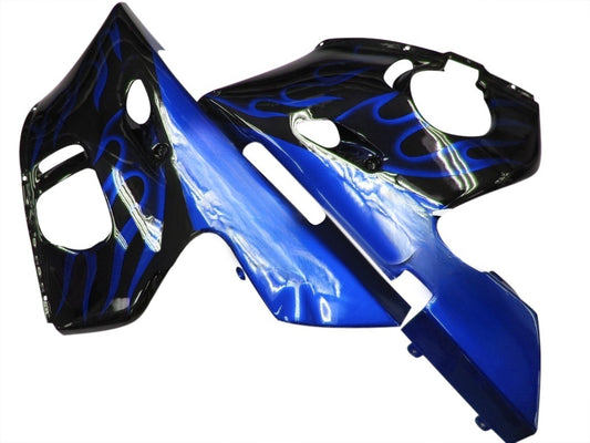 Carene 1998-2002 Yamaha YZF-R6 Black & Blue Flame R6 Generico