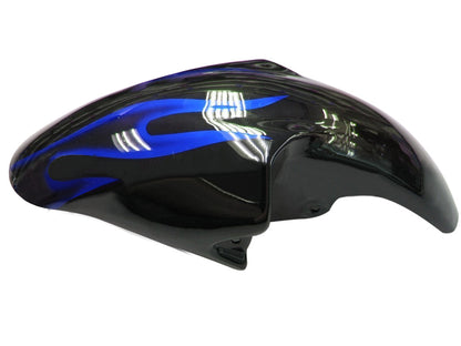 Carene 1998-2002 Yamaha YZF-R6 Black & Blue Flame R6 Racing Generico