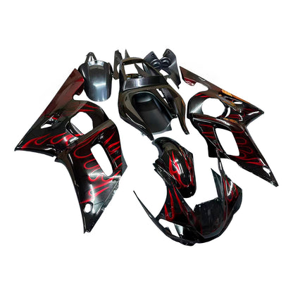 Carenaturer 1998-2002 Yamaha YZF-R6 Black & Red Flame R6 Generico