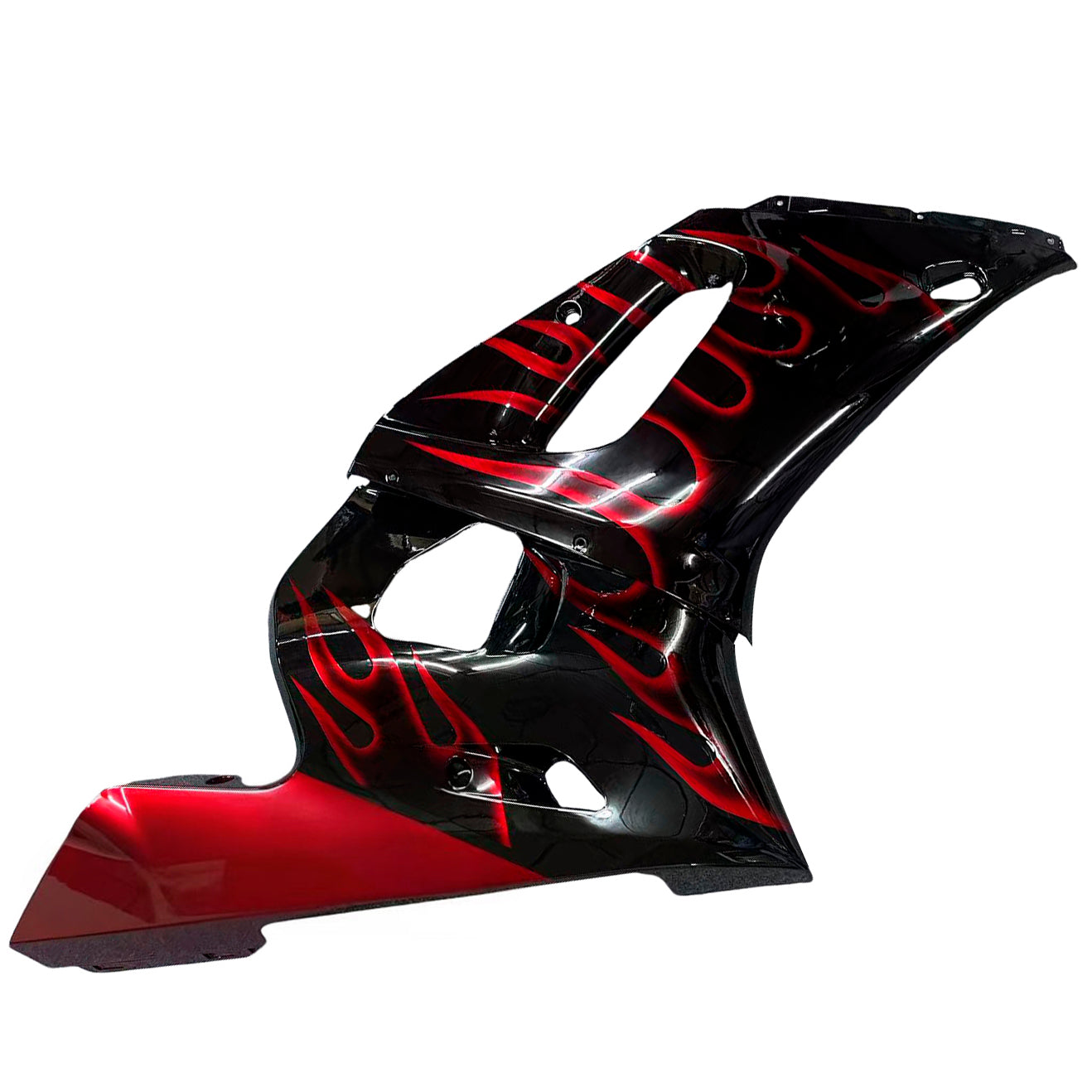 Carenaturer 1998-2002 Yamaha YZF-R6 Black & Red Flame R6 Generico