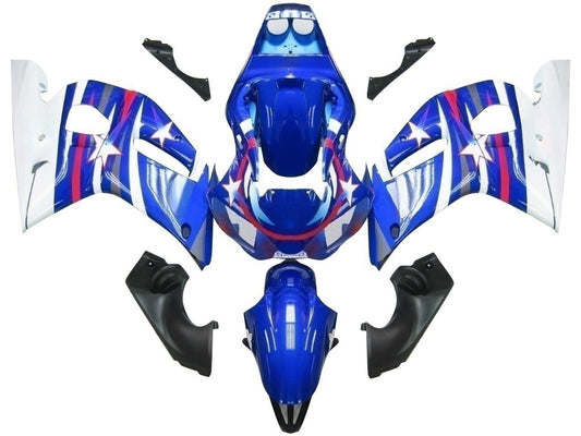 Carene 1998-2002 Yamaha YZF-R6 Blue White Star FIAT R6 Racing Generico