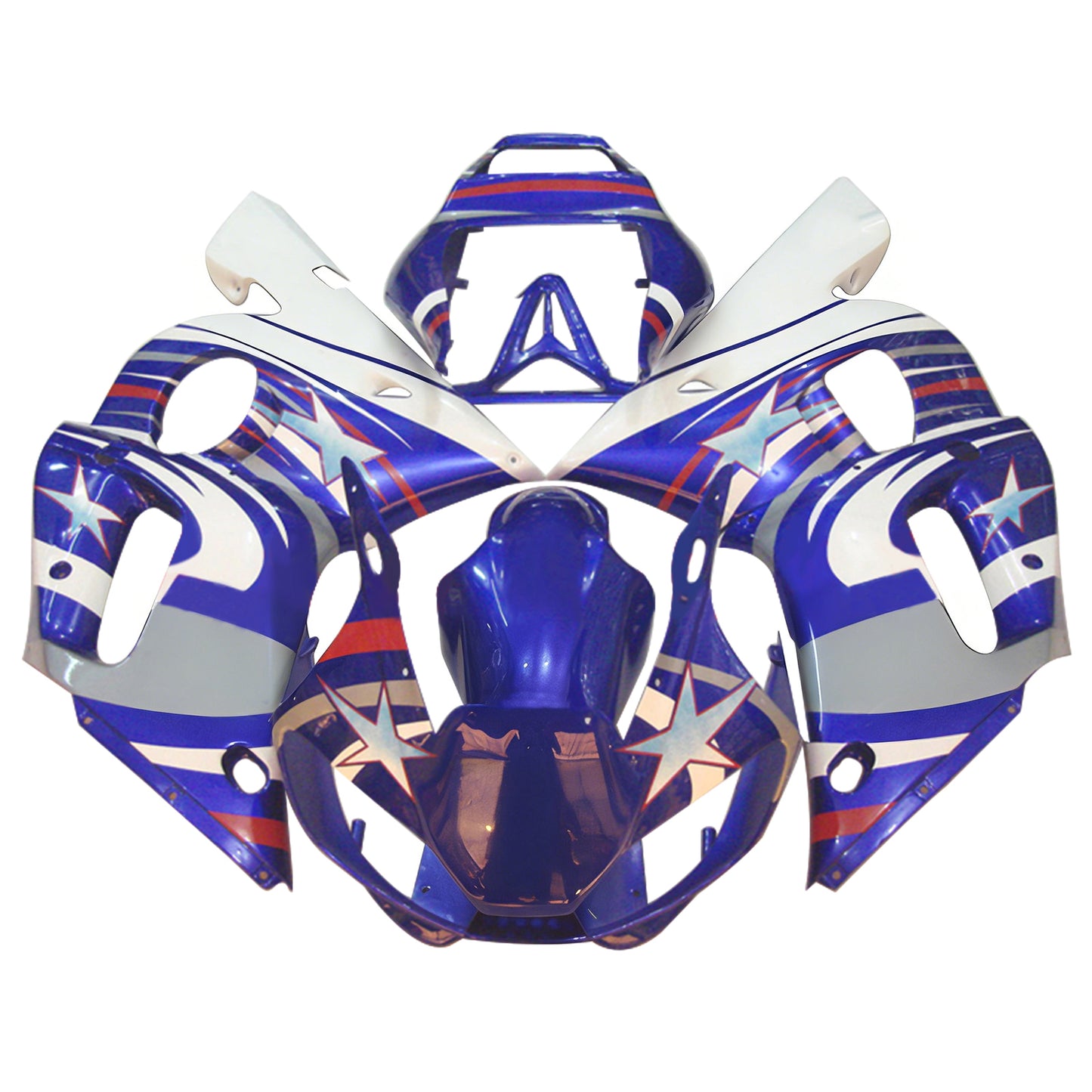 Amotopart Yamaha YZF 600 R6 1998-2002 Kit Carena Carrozzeria Plastica ABS