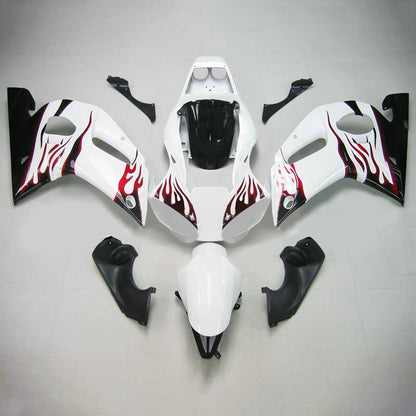Amotopart Yamaha 1998-2002 YZF 600 R6 Kit Feuer Black Black Fire
