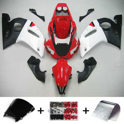 Amotopart Yamaha 1998-2002 YZF 600 R6 Kit di carenatura bianca rossa