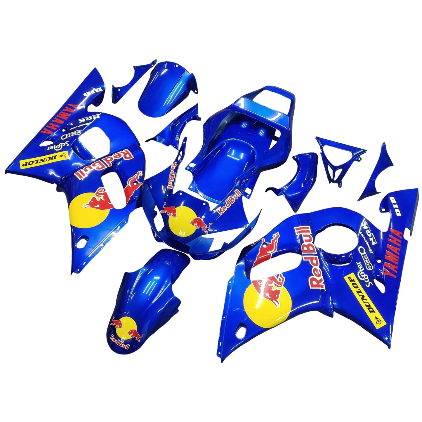 Amotopart Yamaha 1998-2002 YZF 600 R6 Blue con kit gocciolante