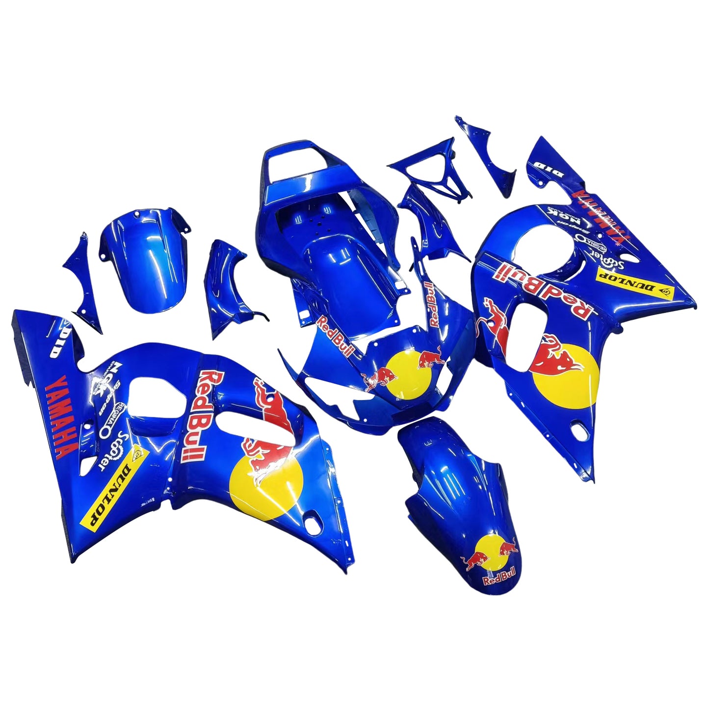 Amotopart Yamaha 1998-2002 YZF 600 R6 Blue con kit gocciolante