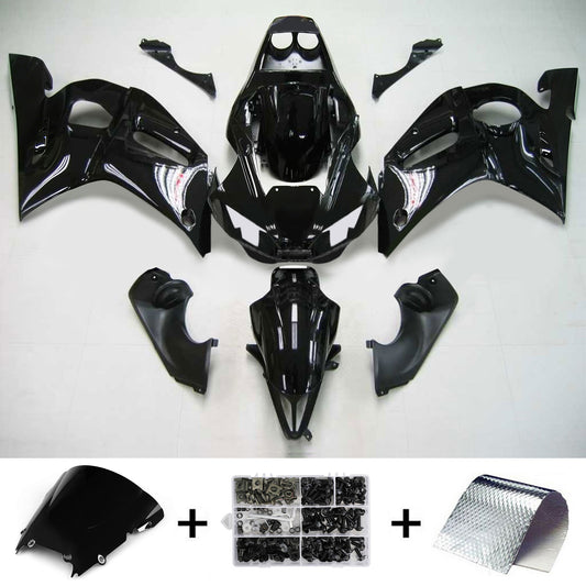 Amotopart Yamaha 1998-2002 YZF 600 R6 Kit di spostamento nero luminoso